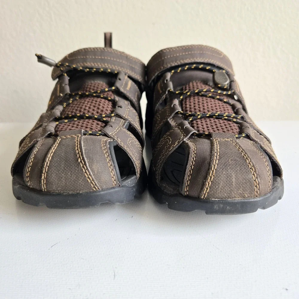 Teva Mens Omnium Brown Closed Toe Hiking Water Sandals 1001116 Size 8‎ Forebay
